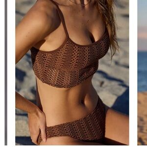 Cloudweave Crochet Longline Scoop Bikini Top